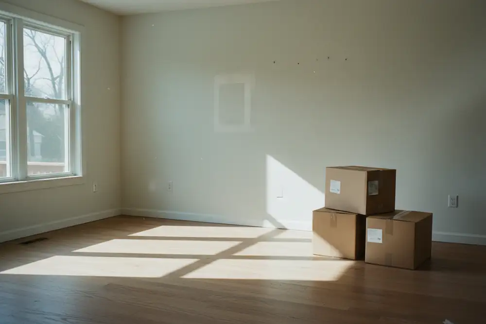 An empty, sunlit room ready for a move