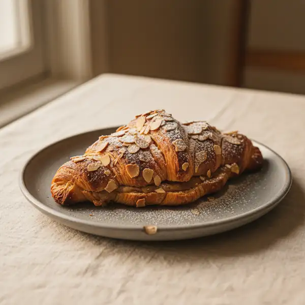 Almond twice-baked croissant