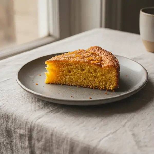 Orange polenta cake