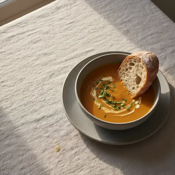 Soup with bread