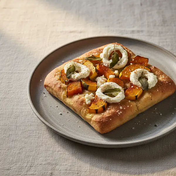 Roast squash focaccia